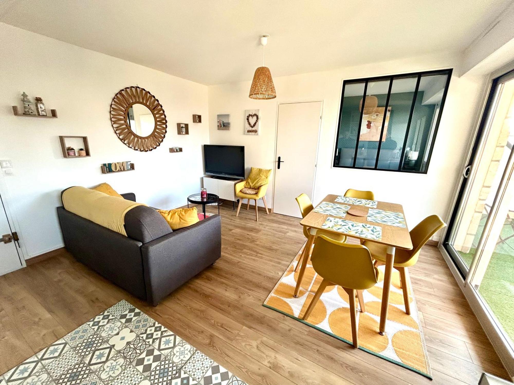 Magnifique Appartement Vue Mer A 50 M De La Plage Вилле-сюр-Мер Экстерьер фото
